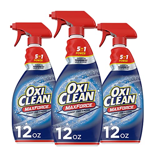 OxiClean Max Force Laundry Stain Remover Spray, 12 Fl. Oz, 3-Pack - Image 3