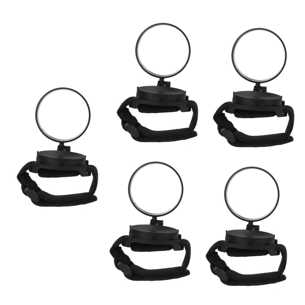 TOYANDONA 5 Piezas Espejo de Manillar para Bicicleta con Diseño Reflectante de Rotación y Correa de Muñeca Accesorio para Ciclismo Todo Tipo de Bicicletas y Resistente la Visibilidad y