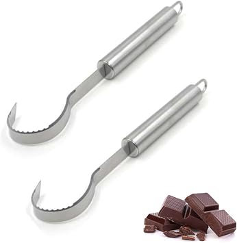 Cheese Scraper Cheese Grater,Chocolate Shaver,Chocolate Scraper Cheese Shaver, Handheld Stainless Steel,Used In The Kitchen, Baking, And Making Baby Food2 Packs