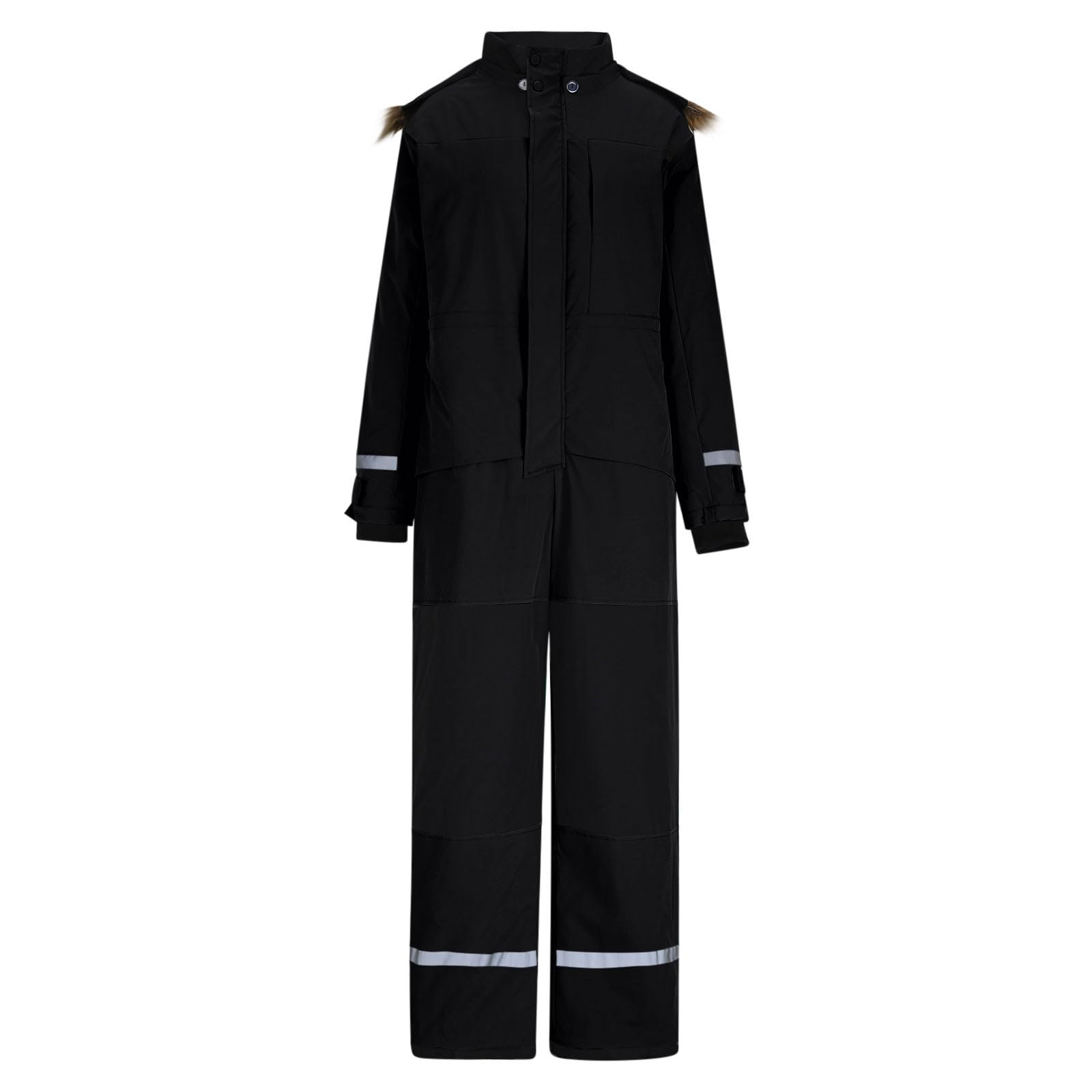 Generisch Skianzüge Damen Herren Klassisch Einteilige Schneeanzug Erwachsener Unisex Schneeoverall Winddicht Wasserdicht Skioverall mit Kantenschutz Skianzug Thermo Outdoor Skibekleidung