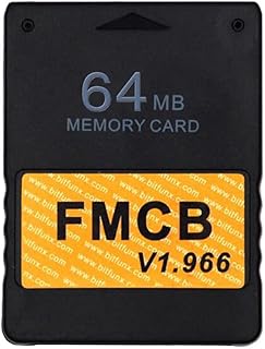 Lxpien Game Memory Card Free McBoot v1.966 for S-Ony P-S2 FMCB Game Saver 8MB/16MB/32MB/64MB Card Slim Game Console SPCH-7/9xxxx Series (64MB)