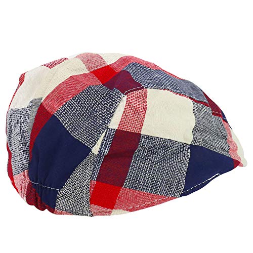 Armycrew Toddler Child's Cool Summer Plaid Ivy Cap with Elastic Back4