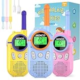 MOICO Toys for 3-12 Year Old Boys Girls,Rechargeable Long Range Walkie Talkies for Kids with 22 Channels,3 4 5 6 7 8 Year Old Kids Gift, Perfect for Outdoor Camping,Hiking,Christmas and Birthday