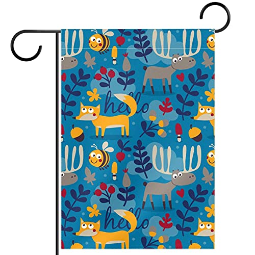 Drapeau de jardin renards bleu pour embellir votre terrasse ce printemps