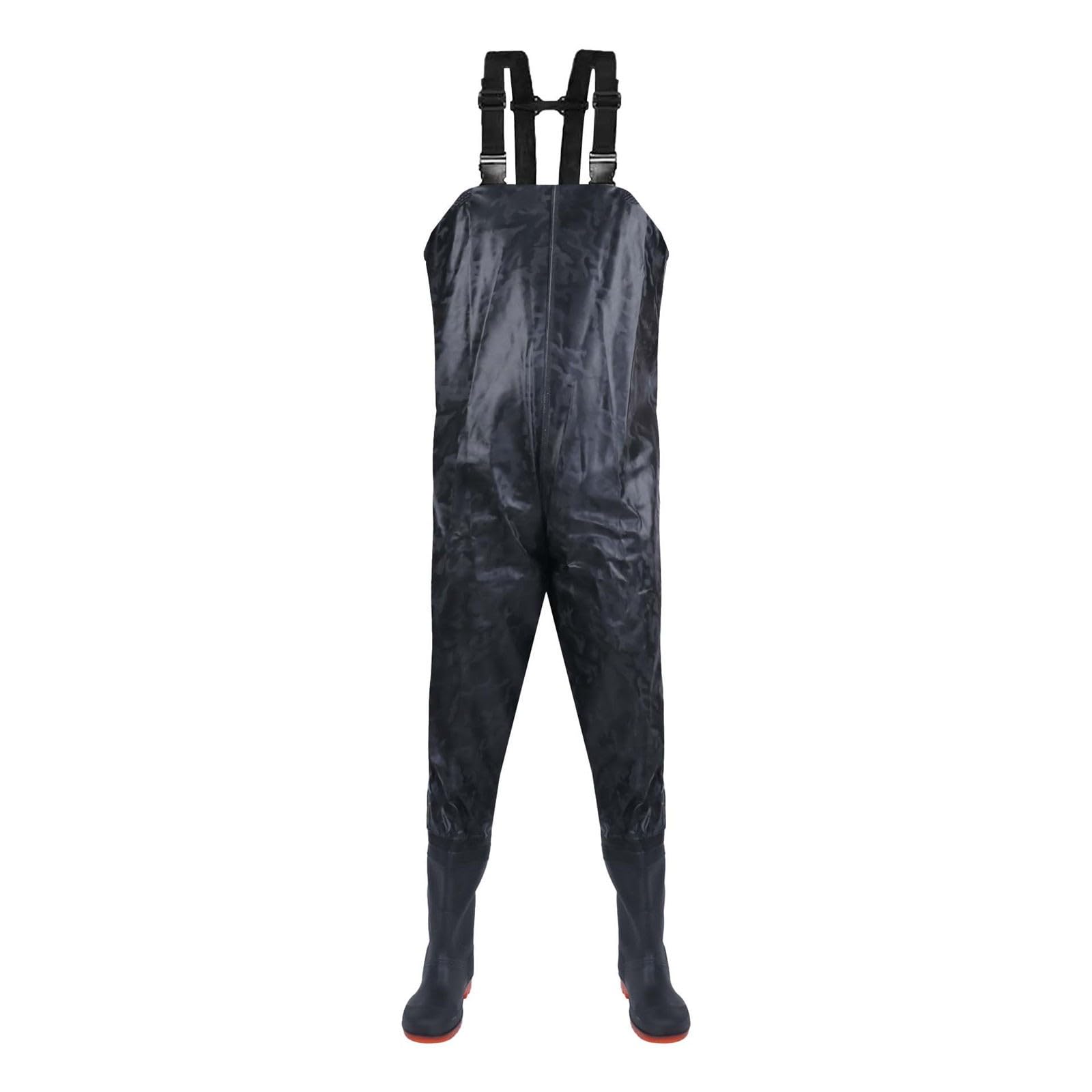 Pantalones de pesca para hombre con botas, pantalones de lluvia para mujer, resistentes al agua, pantalones de senderismo, pantalones largos de trabajo, pantalones de lluvia con tirantes forrados,