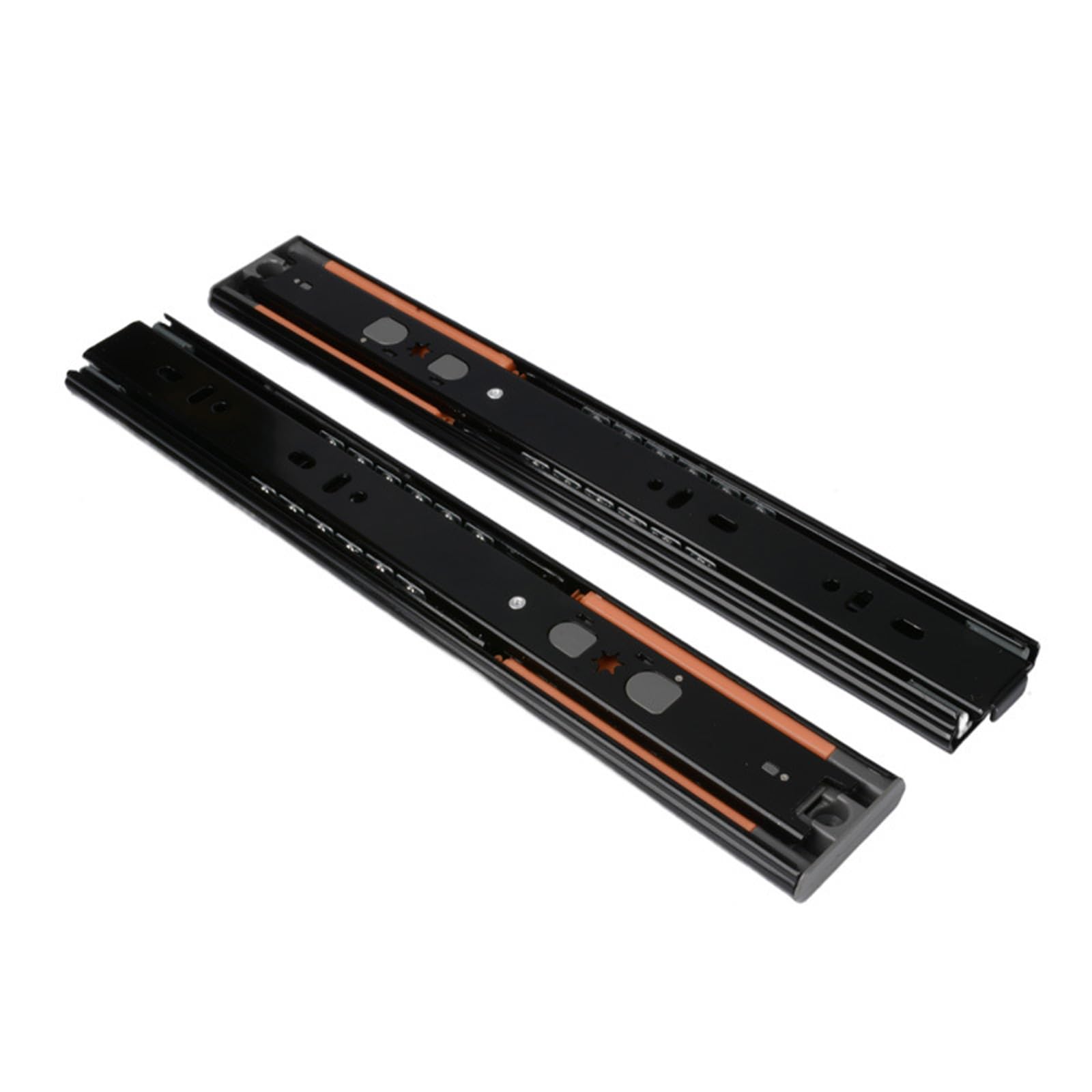 Kalttoy Multicolor 1Pair Cold Rolled Steel Drawer Slides Buffer Damper Rails Soft Close Drawer Track Rails Hardware Furniture Hardware