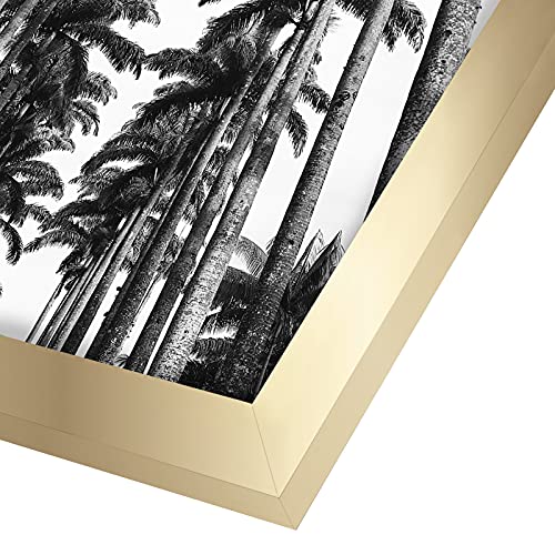 Americanflat 22x28 Poster Frame with Polished Plexiglass - Gold Picture Frame - Wide Photo Frames Made of Engineered Wood for Vertical or Horizontal Wall Display - Epic Collection - Gold