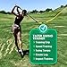 13UnderGolf TA25R Golf Swing Trainer Aid for Indoor Practice Speed and Impact Training, Improved Rhythm, Grip, Flexibility, Balance, Tempo and Strength (Left)