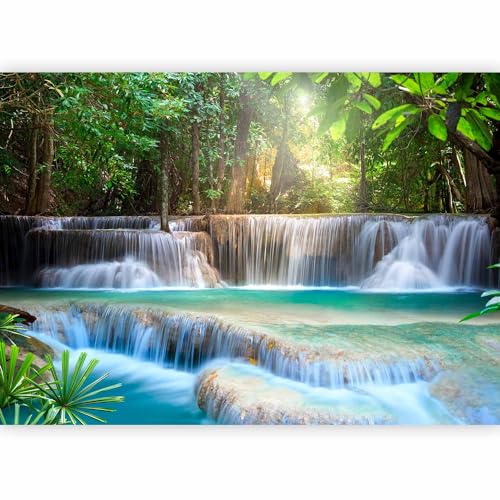 murando - Vlies Fototapete Wasserfall Blumen Landschaft Natur Vlies Tapeten Wandtapete XXL Moderne Wanddeko Design Wand Dekoration Wohnzimmer Schlafzimmer Büro Flur murando - Vlies Fototapete Wasserfall Blumen Landschaft Natur Vlies Tapeten Wandtapete XXL Moderne Wanddeko Design Wand Dekoration Wohnzimmer Schlafzimmer Büro Flur