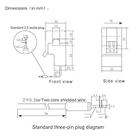 Vista 5 de 2 unids SCT013 no invasivo Split AC Core Transformador de corriente Sensor SCT-013-005 (5A 1V 1%)
