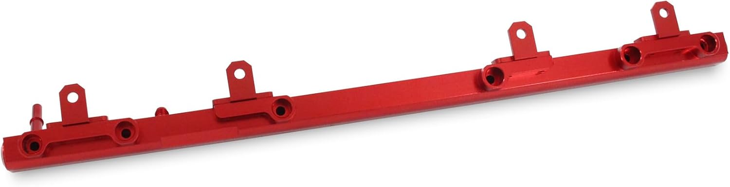 Fuel Rail Fits For Jeep Wrangler/TJ/Cherokee XJ 4.0L 1997-2001 for Jeep Grand Cherokee 4.0L L6 Gas 1995-2004 Red