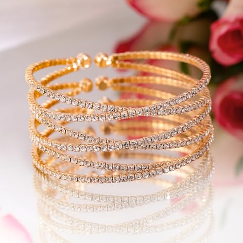 Image of Rubans Multi Layered Bracelet Trendy Jewellery Gift for Women & Girls