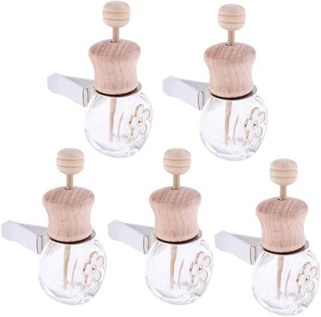 Amazon 全2サイズ 香水ボトル アトマイザー ガラスボトル ヴィンテージ おしゃれ 家 車 装飾 5個セット 8mlオブラート 車用芳香剤 車 バイク