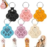 6 Stück Hunde Erinnerung Schlüsselanhänger für Tierhaare, PU Leder Schlüsselanhänger Hundehaare mit Pinzen und Kurvenpinzen, Hundebesitzer Gedenkgeschenk Tierhaar Anhänger für Katzen und Hunde
