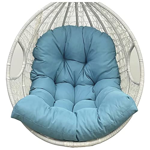 BWCKMTSC Cojín de Repuesto para Silla de Huevo, Color Verde Oscuro, para Interiores y Exteriores, Lavable, Grueso, para Colgar Cesta, Hamaca, Silla, Cojines de Respaldo Suave para jardín, oficinas,