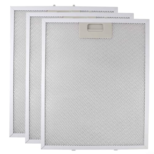 Emiif 3 filtros de campana extractora para FHEE229SC9S FHEE26A9S, filtro de grasa de ventilación extractor, 340 x 280 mm, filtros de aluminio, sistema de filtración de 5 capas