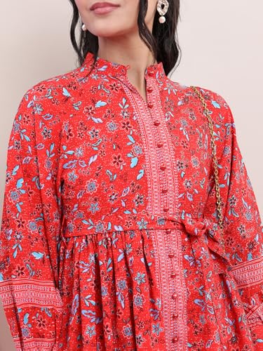 Image of Tokyo talkies Womens Fit and Flared Dress