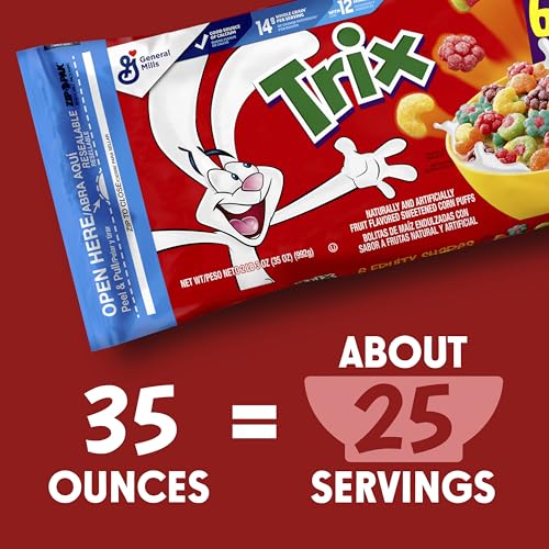 Image of Trix, Cereal, Fruit Flavored Corn Puffs, 35 oz