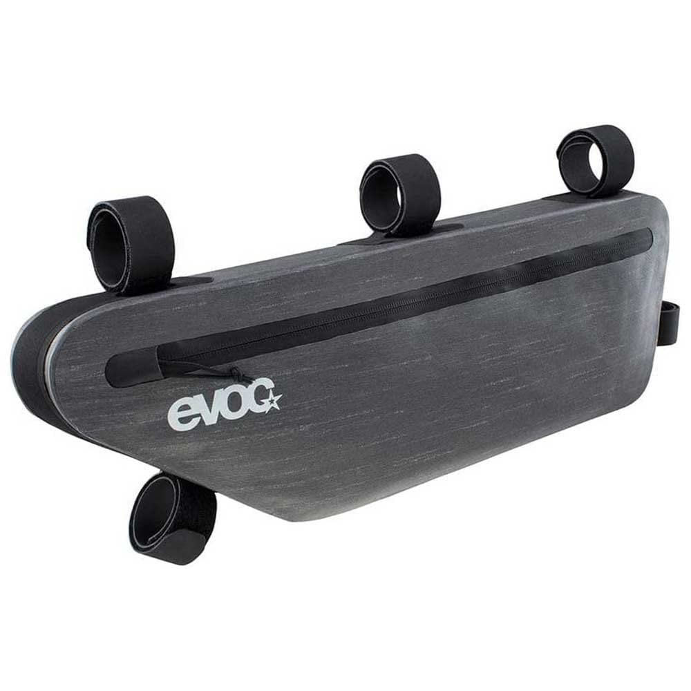 EVOC FRAME PACK M, lekka torba na ramę (idealne akcesorium rowerowe, praktyczna torba na rower górski, torba rowerowa, wymiary: 5,5 x 47 x 15 cm, waga: 220 g, pojemność: 3,5 l), stalowy