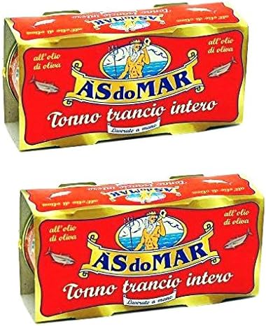 AS do Mar Solid Tuna in Olive Oil All Natural- Hand Packed- 4 x 100g can