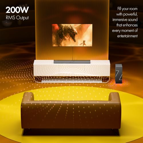 Image of Zebronics Juke Bar 501 Soundbar, 200W RMS, Virtual 5.1, Dual Drivers, 13.33cm Subwoofer, LED Indicator, BT v5.1, TV ARC, USB, AUX, Wall Mountable, Remote Control, Glossy Grill Design