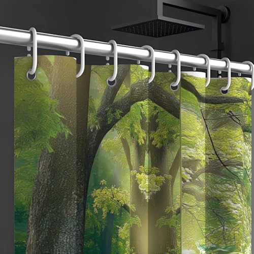 Rideau Douche fleurs sauvages imperméable lavable 240x200 - 7