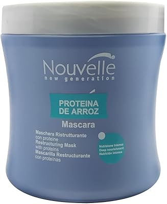 Nouvelle Proteina de Arroz | Restructuring Mask With Proteins Deep Nourishment Mascarilla Reestructurante 16.9oz-500ml