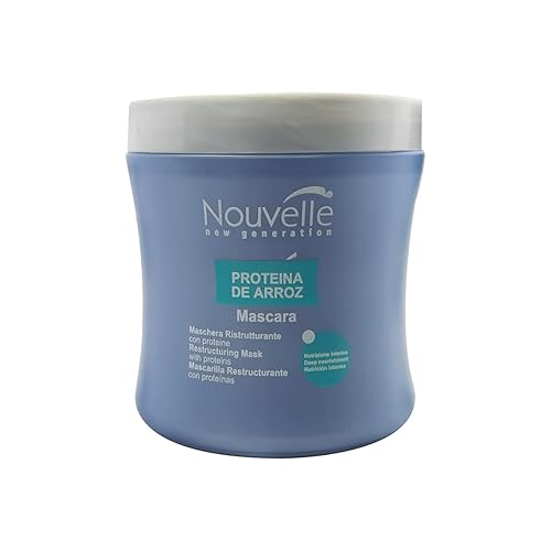 Nouvelle Proteina de Arroz | Mascarilla Reestructurante Con Proteínas Nutrición Profunda Mascarilla Reestructurante 16.9oz-16.9 fl oz
