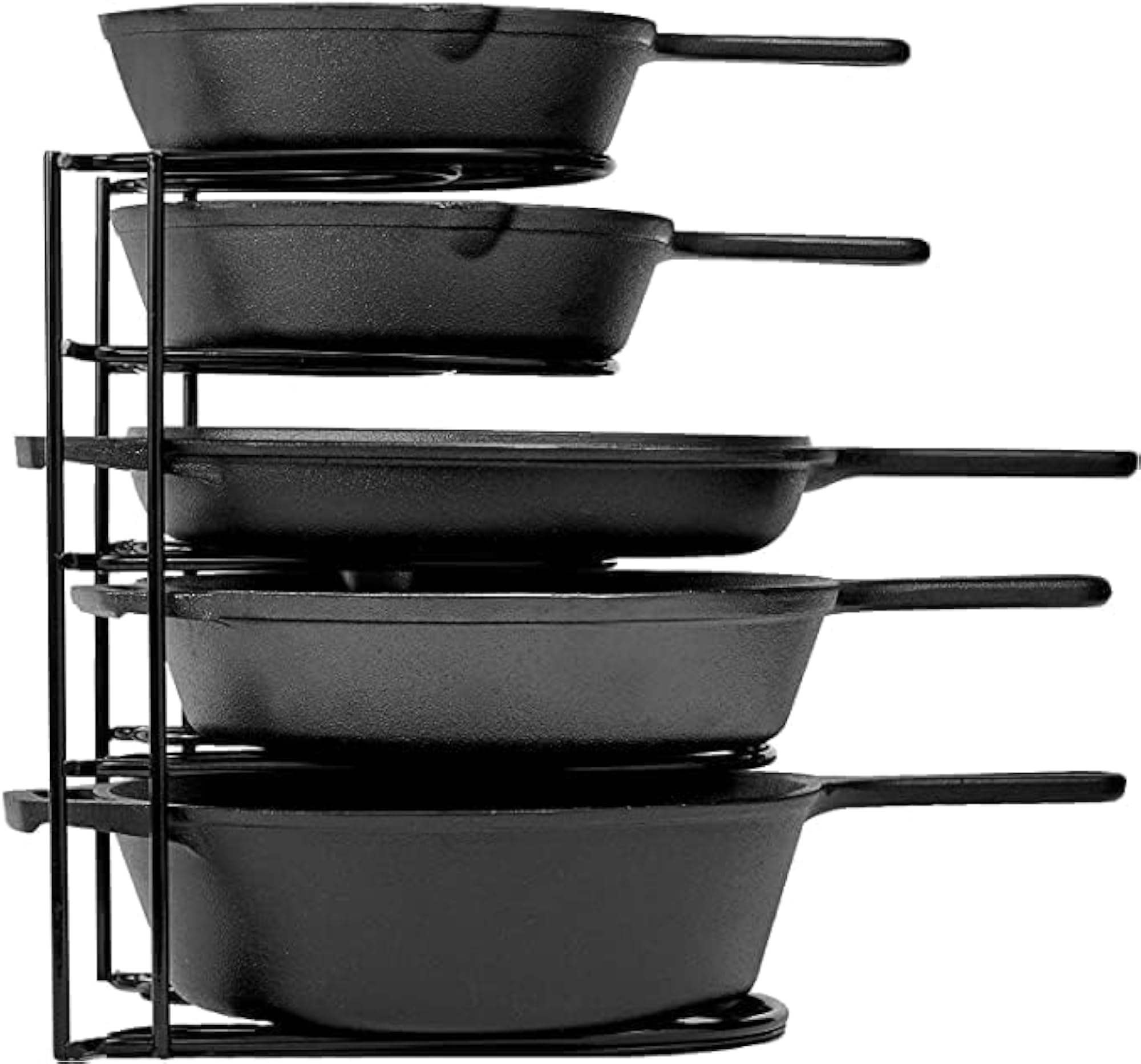 Metal Kitchen Organizer Rack for Plates & Lids