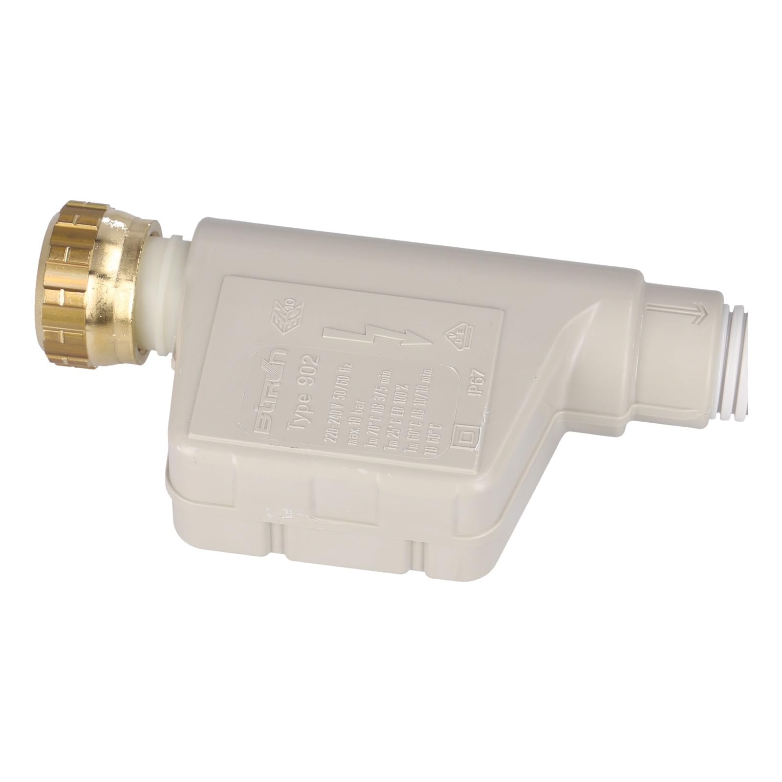 easyPART passend für Bitron/Elbi 05064003/10499864 - Typ 902 | Zulaufschlauch Aquastop 1, 8m für Miele in Geschirrspüler, 7638500, 33390220000, 5260, Scvi, 6200, Sci, Spühlmachaschine