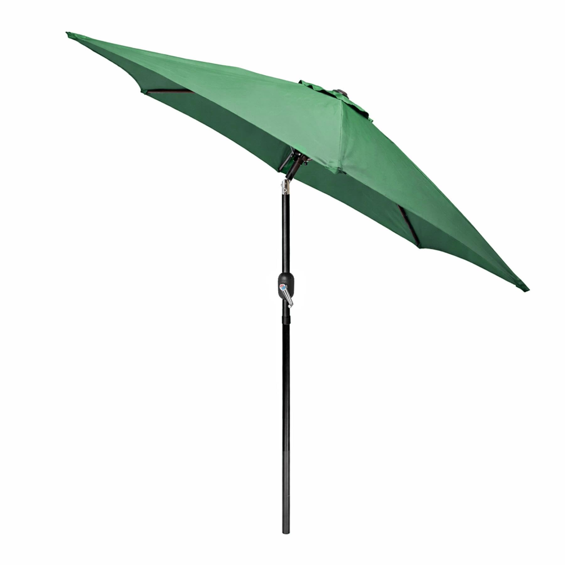 Harbour Housewares Garden Parasol - 2.3M Steel Green