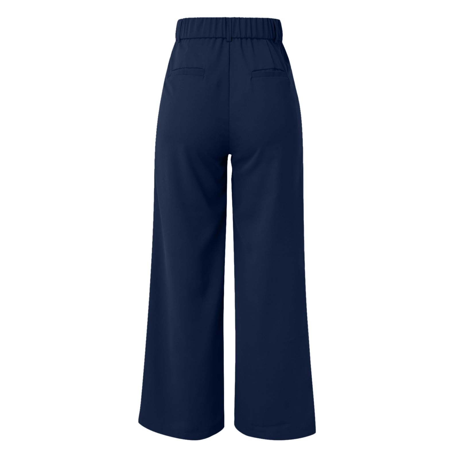 Anzughose Damen High Waist Weite Hose Damen Sommer Anzug Hosen Damen Business Freizeithose Wide Leg Palazzo Arbeitshose mit Tasche und Knöpfen Sommerhose Schlaghose Büro Anzughosen