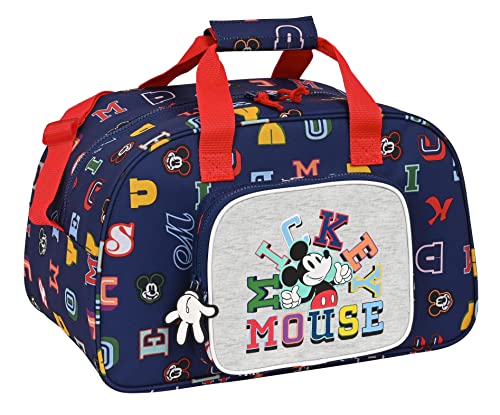 MICKEY MOUSE Only One - Bolsa de Deporte, Mochila, Ideal para Niños de Diferentes Edades, Cómoda y Versátil, Calidad y Resistencia, 40x23x24 cm, Color Azul marino
