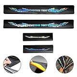 MaiMeng Custom Car Door Sill Protectors 4PCS for Dodge Durango Journey Viper RAM 1500/2500/3500...