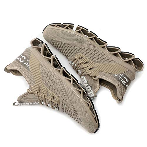 Image of Chopben Men's Running Shoes Blade Non Slip Fashion Sneakers Breathable Mesh Soft Sole Casual Athletic Walking Shoes