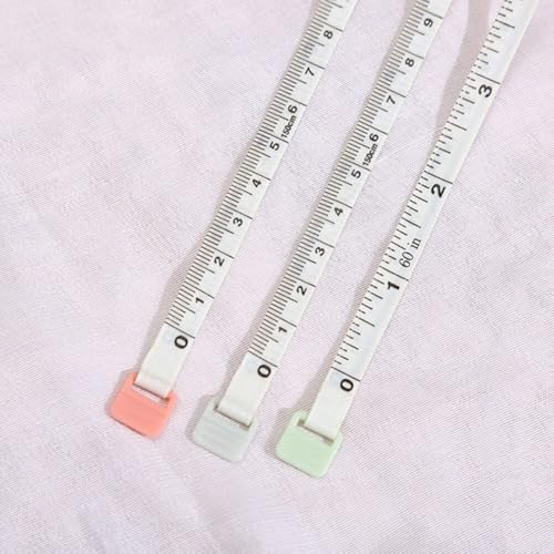 Cinta métrica retráctil portátil 150 cm rosa miniatura 5