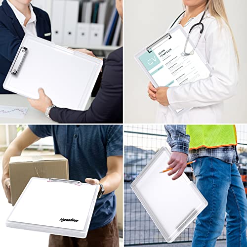 Zaxmey Clipboard With Storage, Clear Clipboard With Low Profile Clip, Plastic Foldable Clipboards, A4 Clipboard Storage Box For Nurses Students, Size 12.5 X 9.4 X 0.8 Inches #TOP6