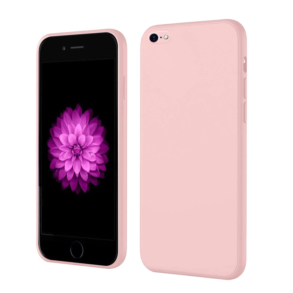 LIRAMARK Silicone Soft Back Cover Case for Apple iPhone 6 Plus/iPhone 6s Plus (Silicone Pink)