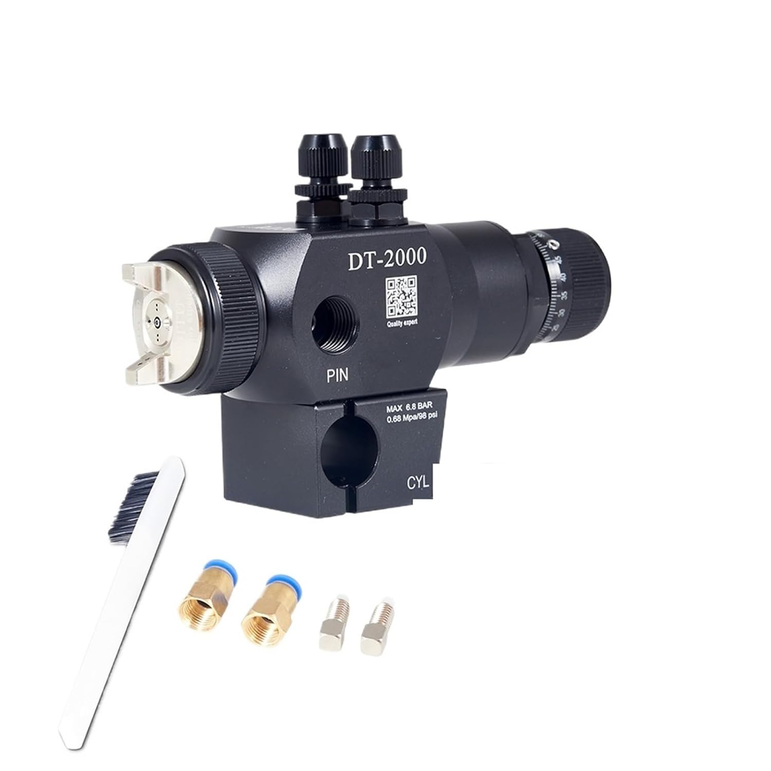 DT-2000 Automatic Spraying Tool Special Paint Spray for Assembly Line Reciprocating Machine Automatic Spray(Black)