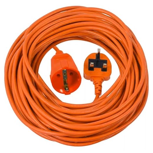20 m langes Netzkabel für Rasenmäher