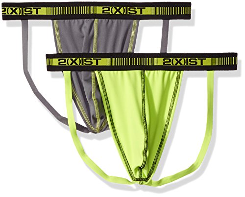 2(X)IST Men's 2-Pack Performance Micro Jock Strap