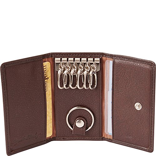 Cashmere Men's Six Hook Key Case Color: Black2