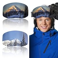 BSITSSS 2 Stück Skibrillen Schutz Überzug, Skibrillenschutz Überzug Tragbarkeit, Skibrille Schutzhülle Anti-Kratzer, Schutzhülle Skibrille, Schützt vor Kratzern, Ski Goggle Cover für Alle Schibrillen