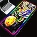 ZETIAN Dragon Ball Super Game Gaming Mouse Pad RGB Computer Notebook Tappetino da Tavolo Addensato Impermeabile, Resistente allo Sporco e Antiscivolo-Lungo_300X900X4MM