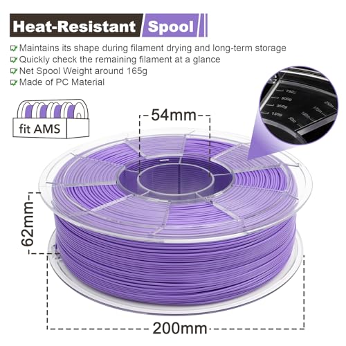 Image of ASA Filament 1.75mm, Blue Lilac, High-Speed Easy Printing UV-Weather-Heat Resistant 3D Printer Filament, Low Odor, Strong Layer Adhesion for Garden Functional Parts, AMS Compatible
