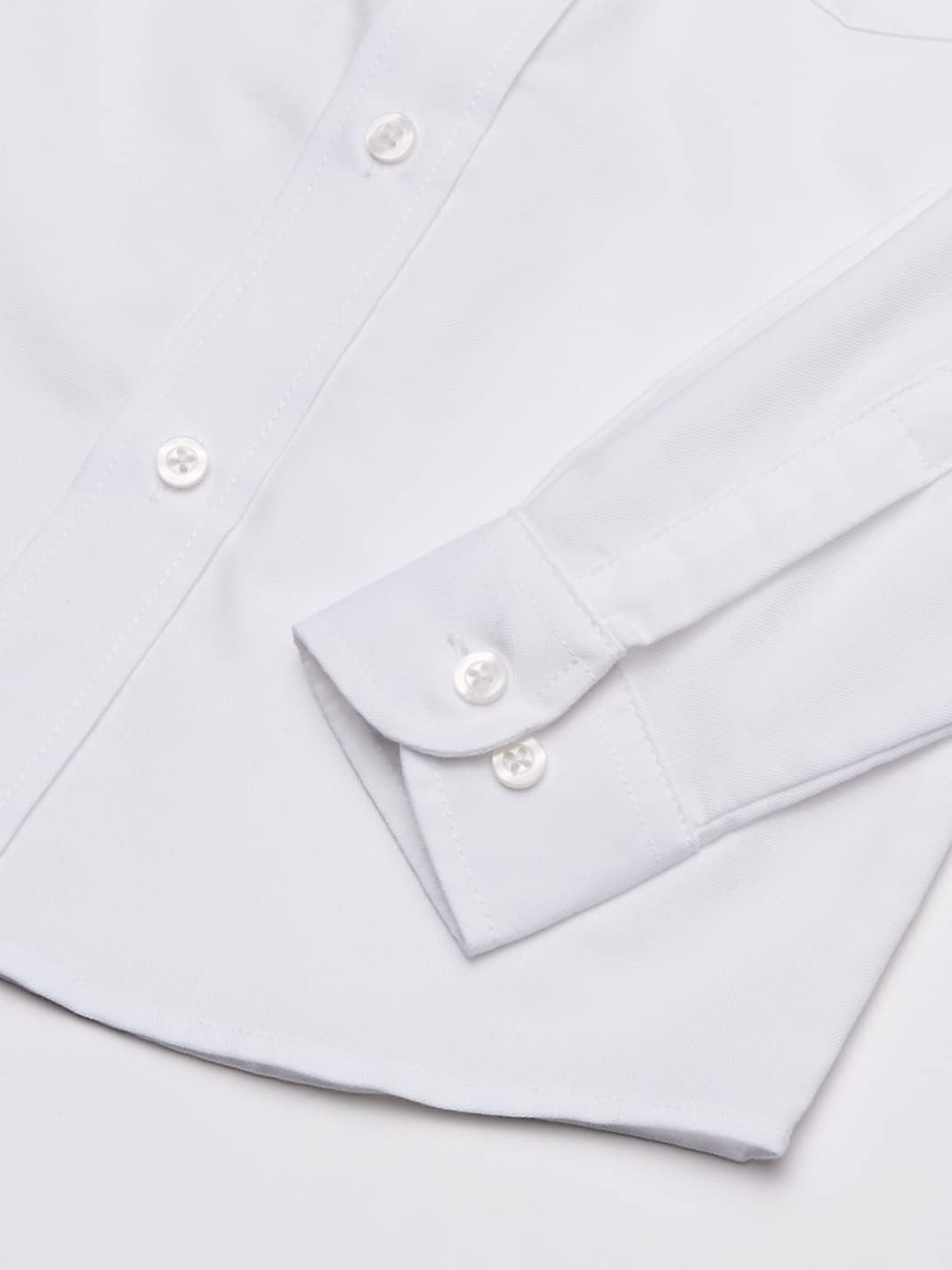 IZOD Boys' Long Sleeve Solid Button-Down Collared Oxford Shirt with Chest Pocket - Image 3