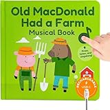 Cali's Books Old MacDonald Had a Farm Music Book for Toddlers 1-3 Years Old - Nursery Rhymes Musical Books, Interactive Baby Sound Book, Singing Toy for Children Girls, Learning Song Toys Toddler Boys