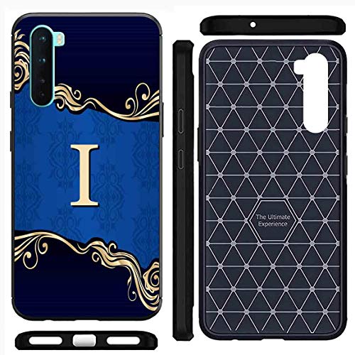 Image of Amazon Brand - Solimo Designer Blue Pattern Alphabet-I Printed Soft & Flexible Hybrid Back Case Mobile Cover for OnePlus Nord