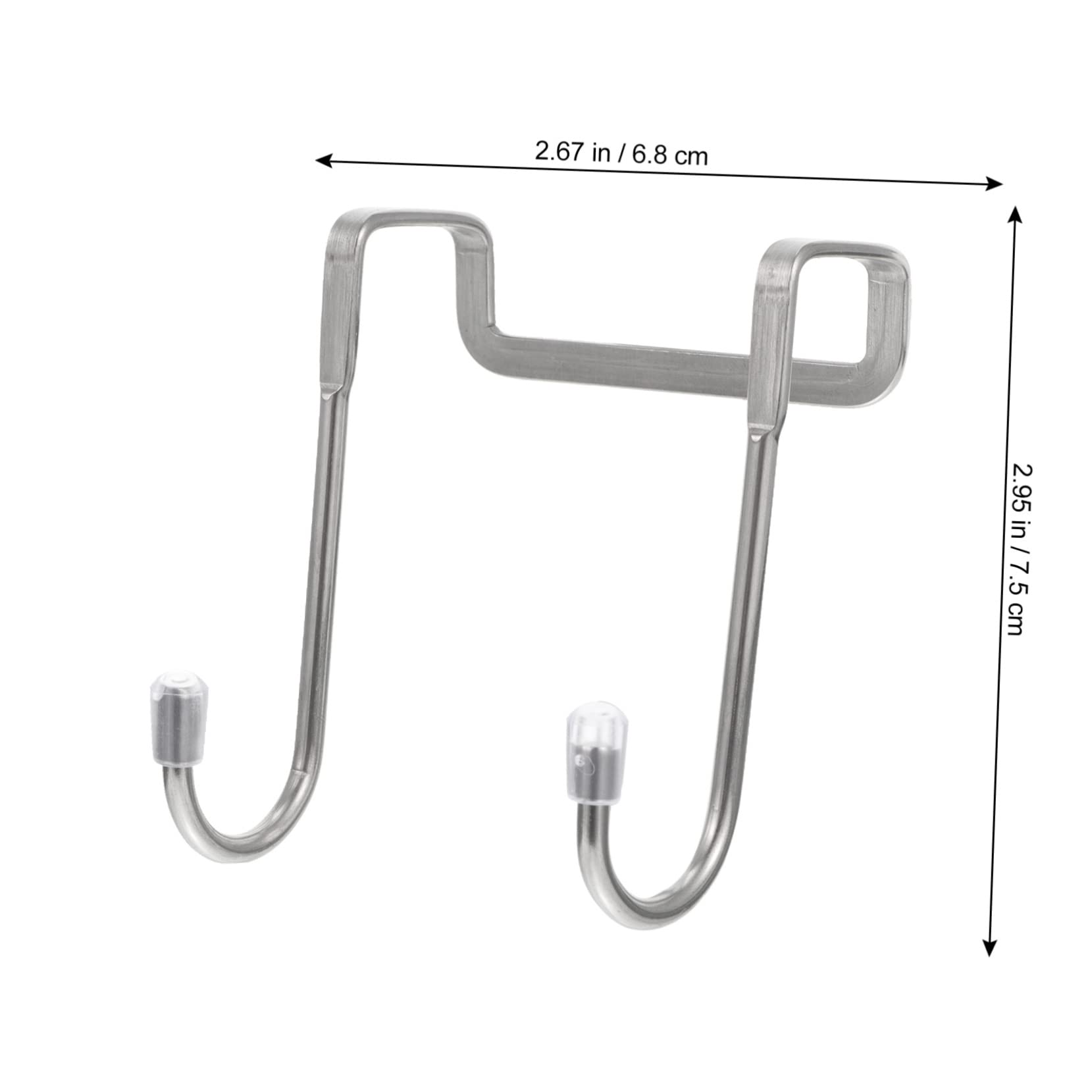 Happyyami 5Pcs Door Back Hooks Punch Over Door Hanger Rack for Organizing Coats Bags Towels Color Design for Home and Office Use