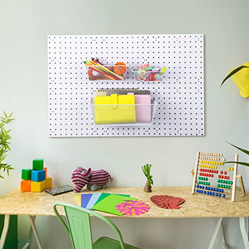 Photect BK-PHOTECT-220488 Pegboard Wire Baskets Pegboard Accessories Hanging Pegboard Wall Organizer 3 Sizes Pegboard Bins Basket Home Garage Multi Fit Basket thumb #4